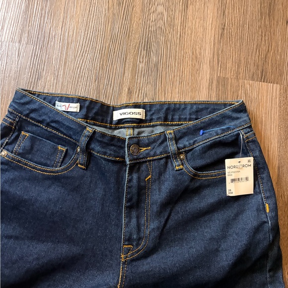 Vigoss Dark Blue Jagger Boot CutLeg Jeans - Picture 4 of 7